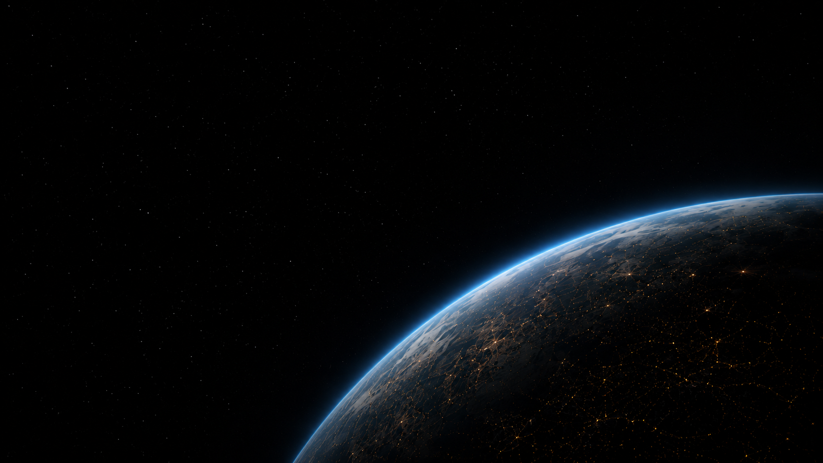 Earth viewed from orbit