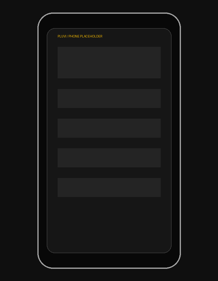 Pluvi product interface